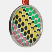 Ornement Rond Argenté Points recouverts (Droite)