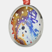 Ornement Rond Argenté Polychromoptique #1B par Michael Moffa (Gauche)