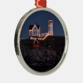 Ornement Rond Argenté Protubérance à l'ornement de Noël (Droite)