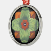 Ornement Rond Argenté Rosette architecturale de la Renaissance italienne (Gauche)