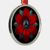 Ornement Rond Argenté Rosette architecturale de la Renaissance italienne (Droite)