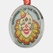 Ornement Rond Argenté Souvenir du cirque (Gauche)