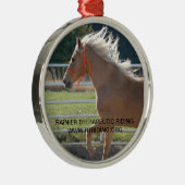 Ornement Rond Argenté Tango d'ornement de Noël (Droite)