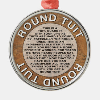 Ornement Rond Argenté Tuit rond