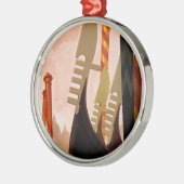 Ornement Rond Argenté Vénétie (Gauche)