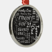 Ornement Rond Argenté Vingt des (Droite)