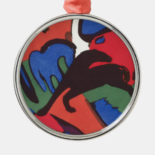 Ornement Rond Argenté Wassily Kandinsky Franz Marc Blue Rider Peinture