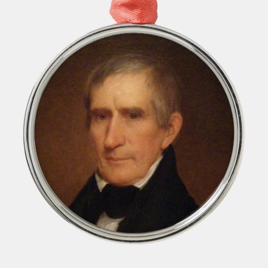 Ornement Rond Argenté William Henry Harrison (Devant)
