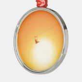 Ornement Rond Argenté zipline (Gauche)