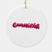 Ornement rond d'arbre de Noël de Gummibär (Dos)