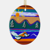 Ornement rond de bain d'eau libre de lac (Droite)