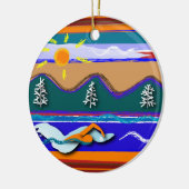 Ornement rond de bain d'eau libre de lac (Gauche)