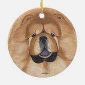 Ornement rond de bouffe rouge (Dos)