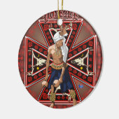 ornement rond de danseur de cerfs communs de yaqui (Gauche)