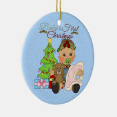 Ornement rond de ęr Noël du bébé (Droite)