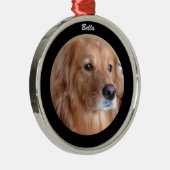 Ornement rond de golden retriever de Bella, (Droite)