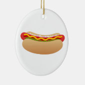 Ornement rond de hot-dog (Droite)