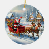 Ornement Rond de Noël Classique (Devant)