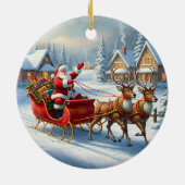 Ornement Rond de Noël Classique (Dos)