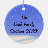 Ornement rond de Père Noël de Joyeux Noël (Dos)