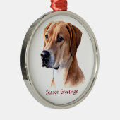 Ornement rond de Rhodesian Ridgeback (Droite)