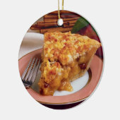 ORNEMENT ROND DE TARTE AUX POMMES (Gauche)