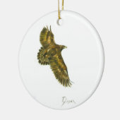 Ornement rond d'or d'Eagle (Gauche)