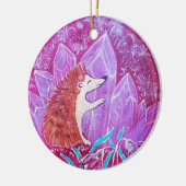 Ornement rond en céramique (Gauche)