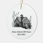 Ornement Rond En Céramique 100 ans d'ornement (Gauche)