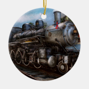 Ornement Rond En Céramique 385 - Train - Vapeur - 385 entièrement restauré