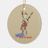 Ornement Rond En Céramique 4 petits monstres - Nigel (Gauche)