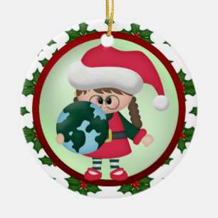 Ornement Rond En Céramique À travers l'ornement de Noël de milles