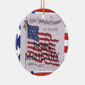 Ornement Rond En Céramique ABH Fort McHenry (Droite)