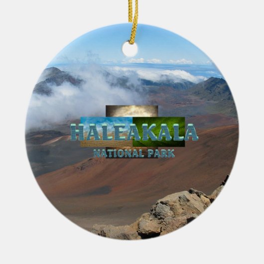 Ornement Rond En Céramique ABH Haleakala (Devant)