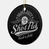 Ornement Rond En Céramique ailes mises par tir (Gauche)