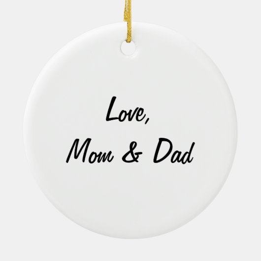 Ornement Rond En Céramique Ajouter dans l'expectative faits sur commande à (Dos)