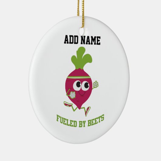 Ornement Rond En Céramique Alimenté Par Les betteraves (Droite)
