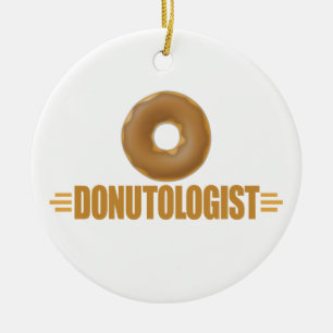 Ornement Rond En Céramique Amoureux de Donbass au chocolat