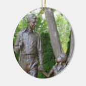 Ornement Rond En Céramique Andy Griffith Ornament de Noël Cadeau Collectif (Gauche)