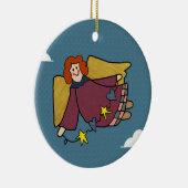 Ornement Rond En Céramique Angel (Droite)