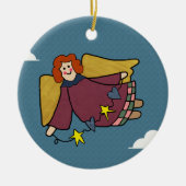 Ornement Rond En Céramique Angel (Devant)