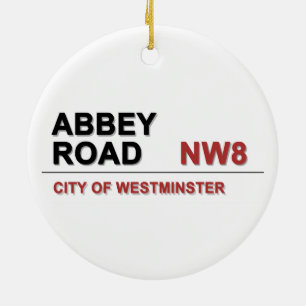 Ornement Rond En Céramique Angleterre d'Abbey Road