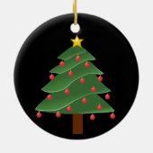 Ornement Rond En Céramique Arbre de Noël Thunder_Cove (Dos)