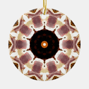 ORNEMENT ROND EN CÉRAMIQUE ARBRES