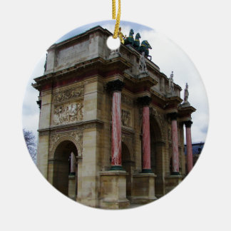 Ornement Rond En Céramique Arc de Triomphe de Carrousel.