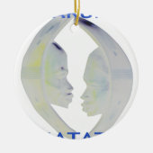 Ornement Rond En Céramique Architecture africaine Hakuna Matata (Devant)