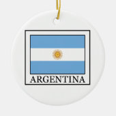 Ornement Rond En Céramique Argentine (Devant)