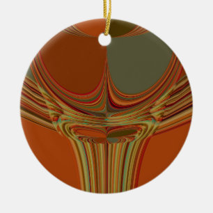 Ornement Rond En Céramique Art contemporain africain Terre