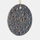 Ornement Rond En Céramique Asphalte et texture de galets (Droite)