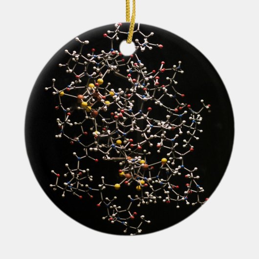 Ornement Rond En Céramique atomes (Devant)